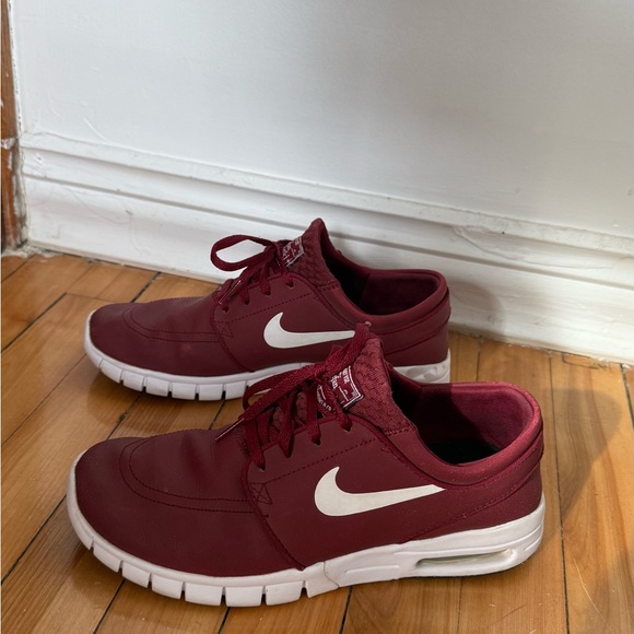 Nike SB Stefan Janoski Max Burgundy Size 8 Women - Picture 3 of 13